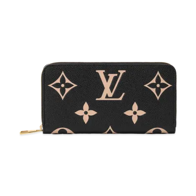 Louis Vuitton Zippy Wallet "Bicolore Noir Beige"