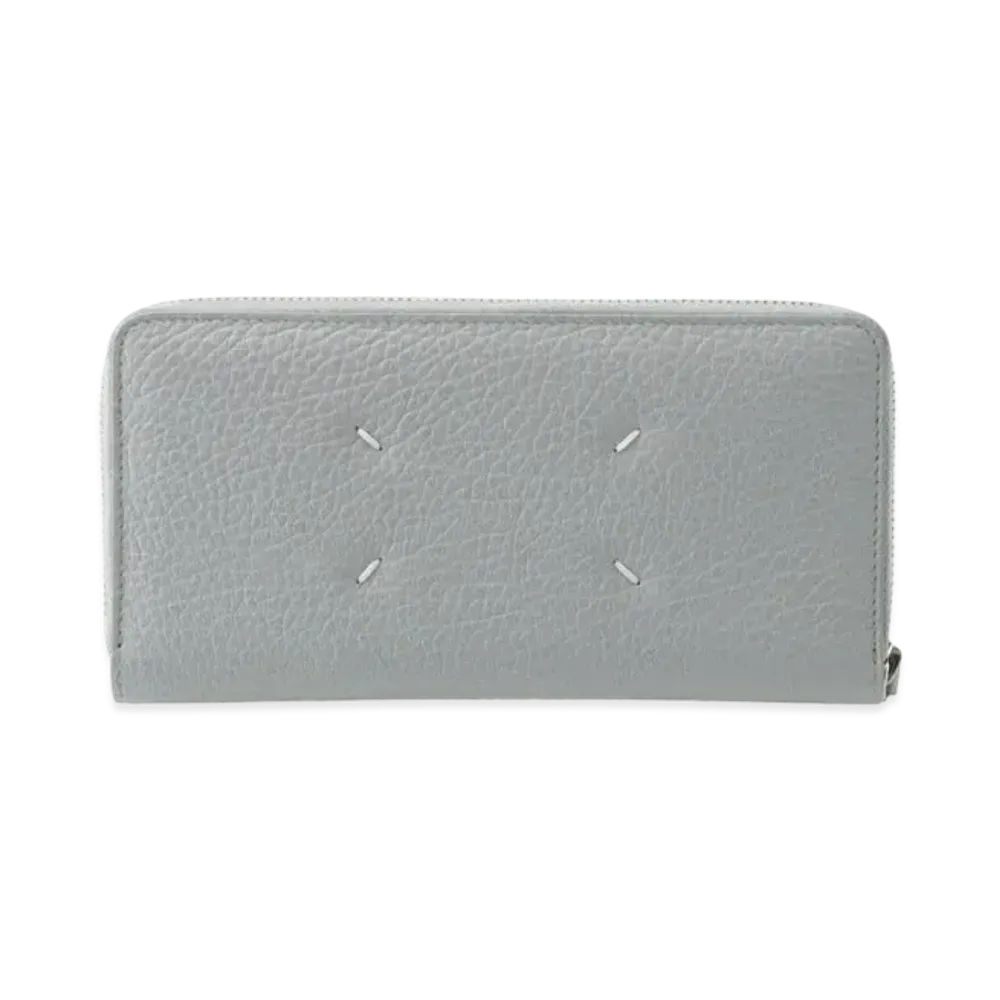 Maison Margiela Four Stitches Zip Around Wallet "Pale Blue"