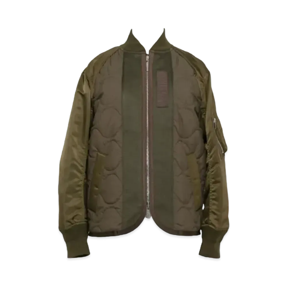 sacai Nylon Twill x Rip Stop Jacket "Khaki/Olive"