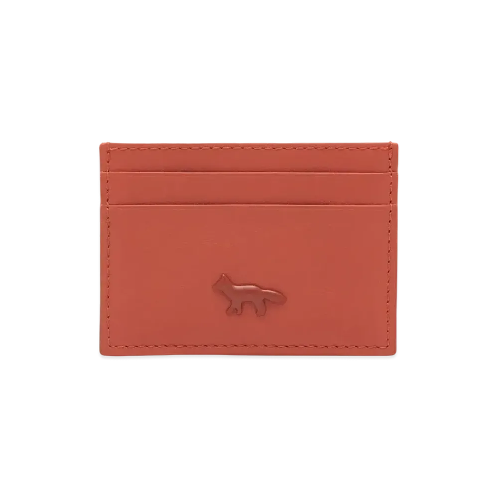 Maison Kitsune Cloud Card Holder "Redwood"