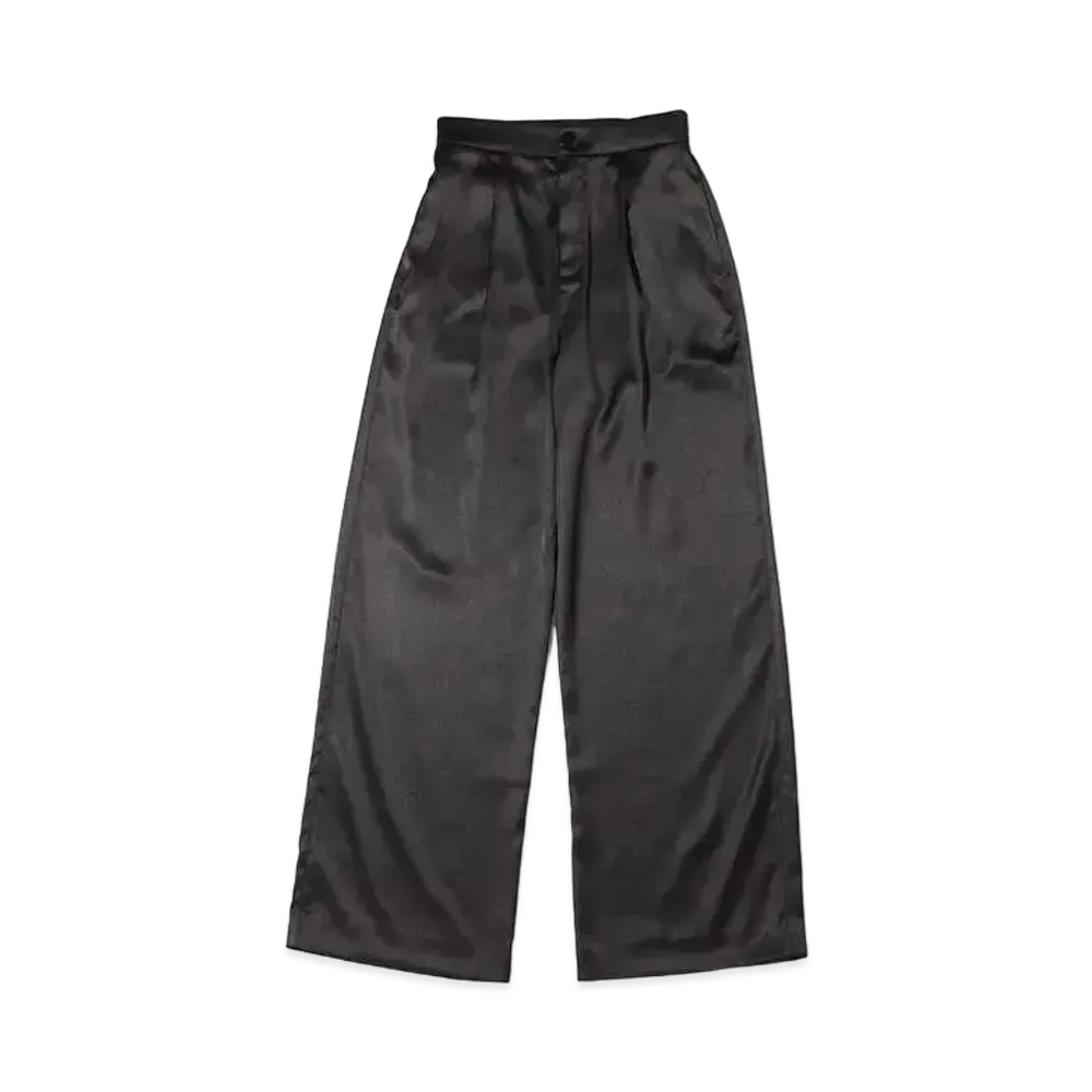atmos pink Satin Color Pants "Black"