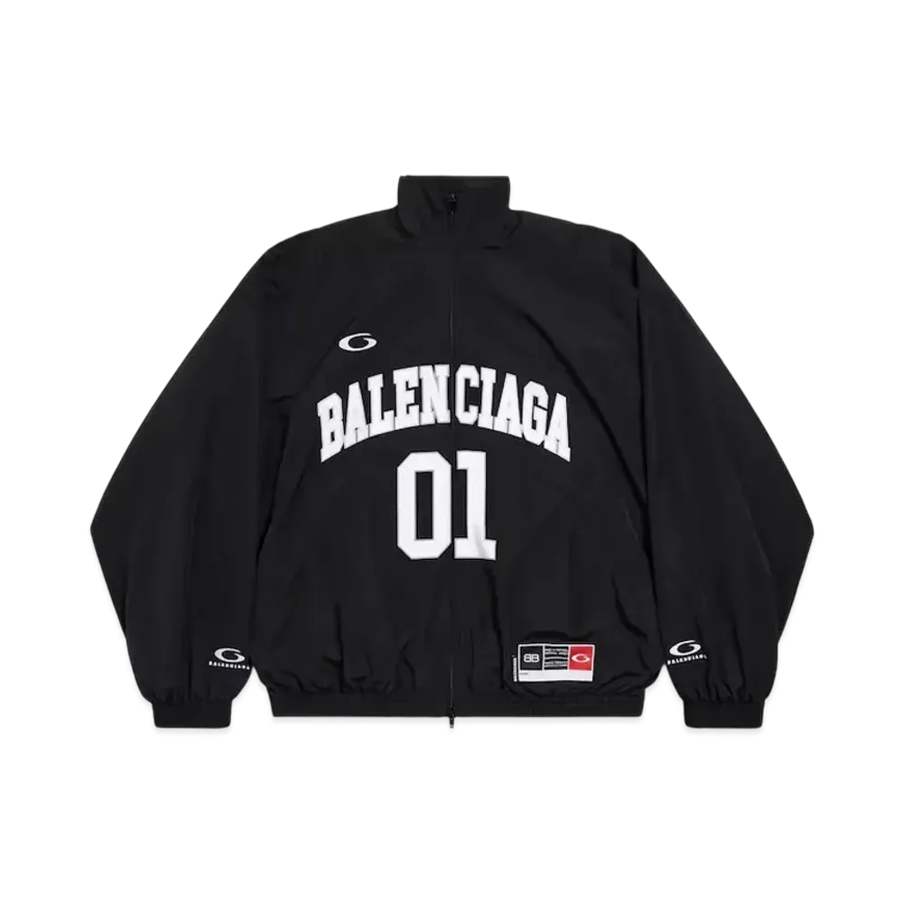 BALENCIAGA Men's Basketball Series Tracksuit Jacket "Black"
