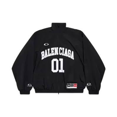 BALENCIAGA Men's Basketball Series Tracksuit Jacket "Black"