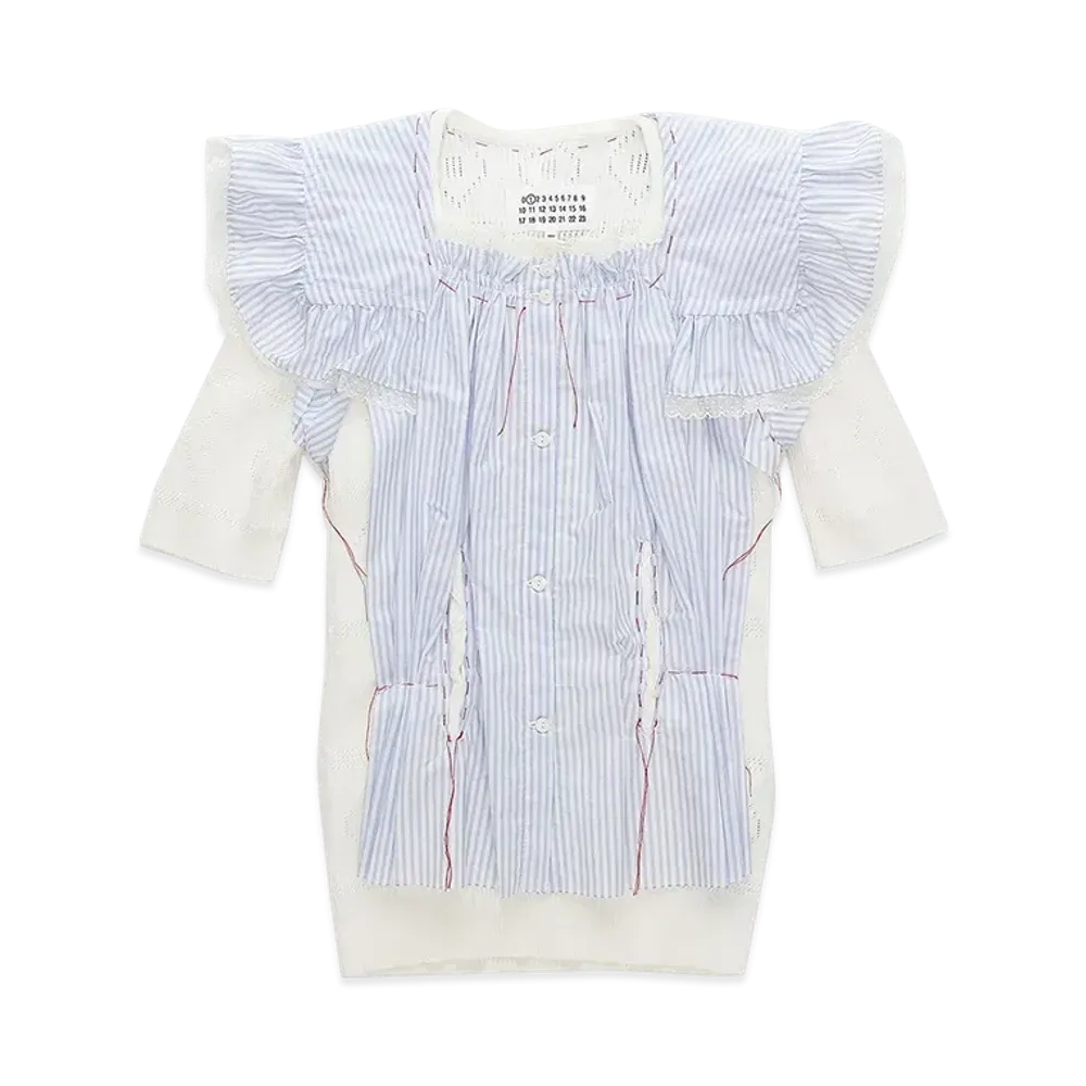 Maison Margiela Women's Shirt "White/Blue"