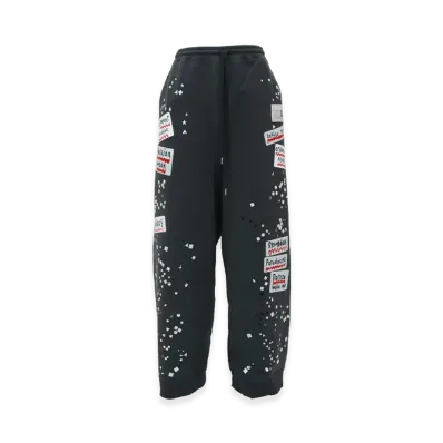 Maison MIHARA YASUHIRO Embellished Sticker Sweat Pants "Black"