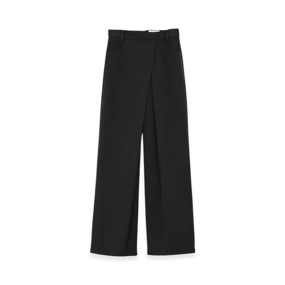 CLANE x Minami Tanaka Tuck Herringbone Slacks "Gray"
