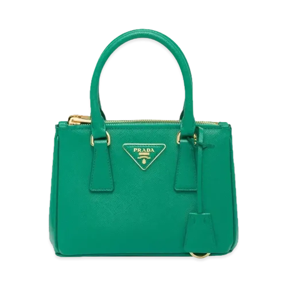PRADA Galleria Saffiano Leather Mini Bag "Mango"