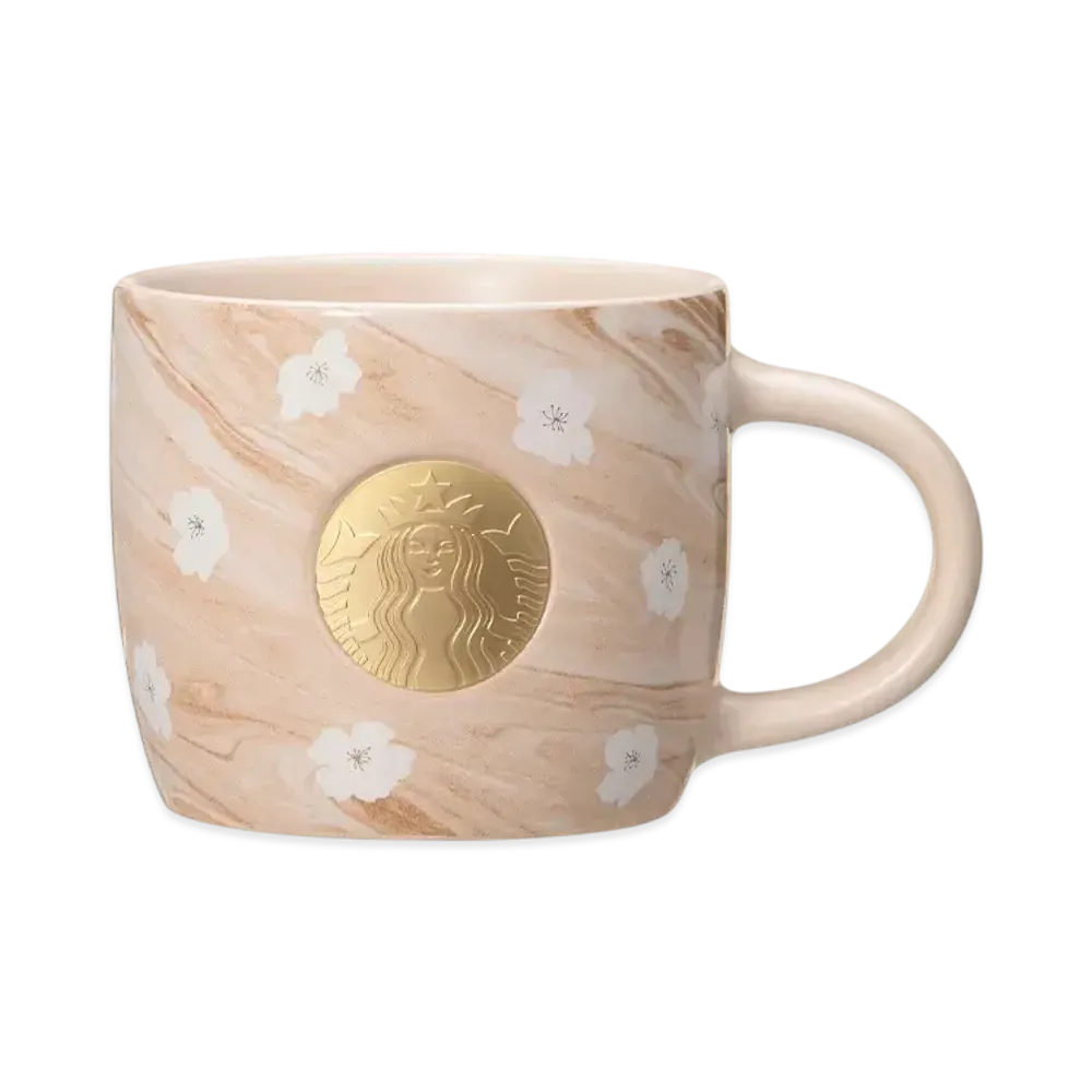 STARBUCKS SAKURA2025 Mug Medal Marble 355ml "Pink"