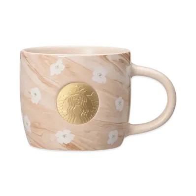 STARBUCKS SAKURA2025 Mug Medal Marble 355ml "Pink"