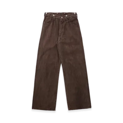 T.T Taiga Takahashi LOT.209 Buckle-Backed Trousers "Mud Dyed Brown"