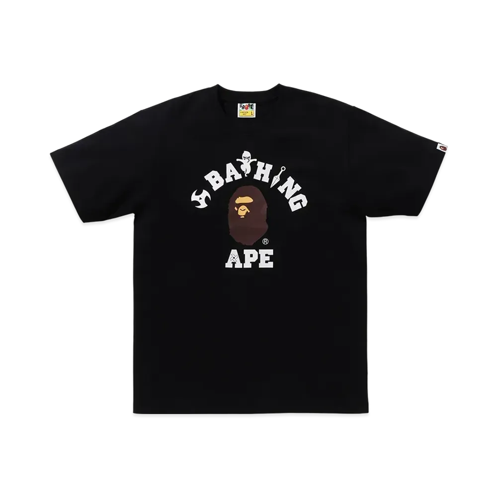 A BATHING APE Ninja College Tee "Black"