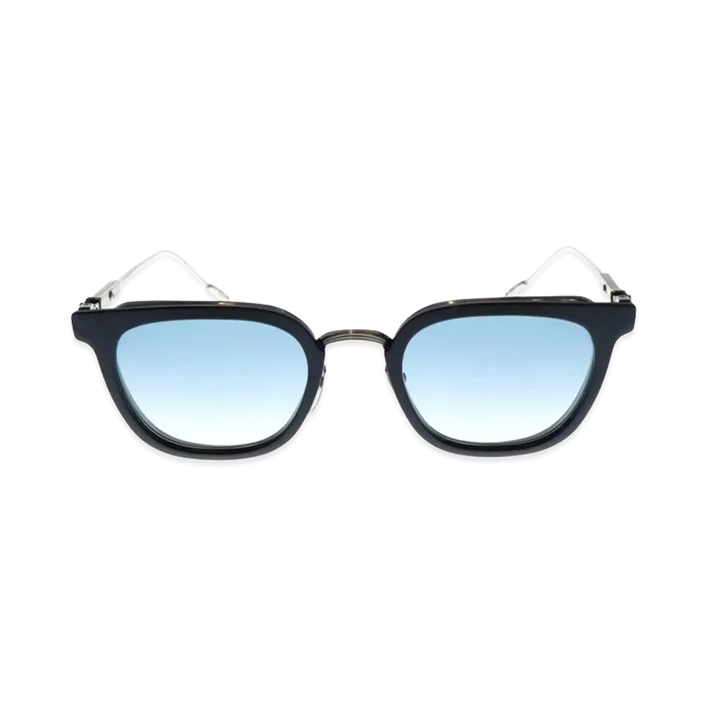 Chrome Hearts TELEVAGILIST Cross Temple Frame Sunglasses "Black/Blue"