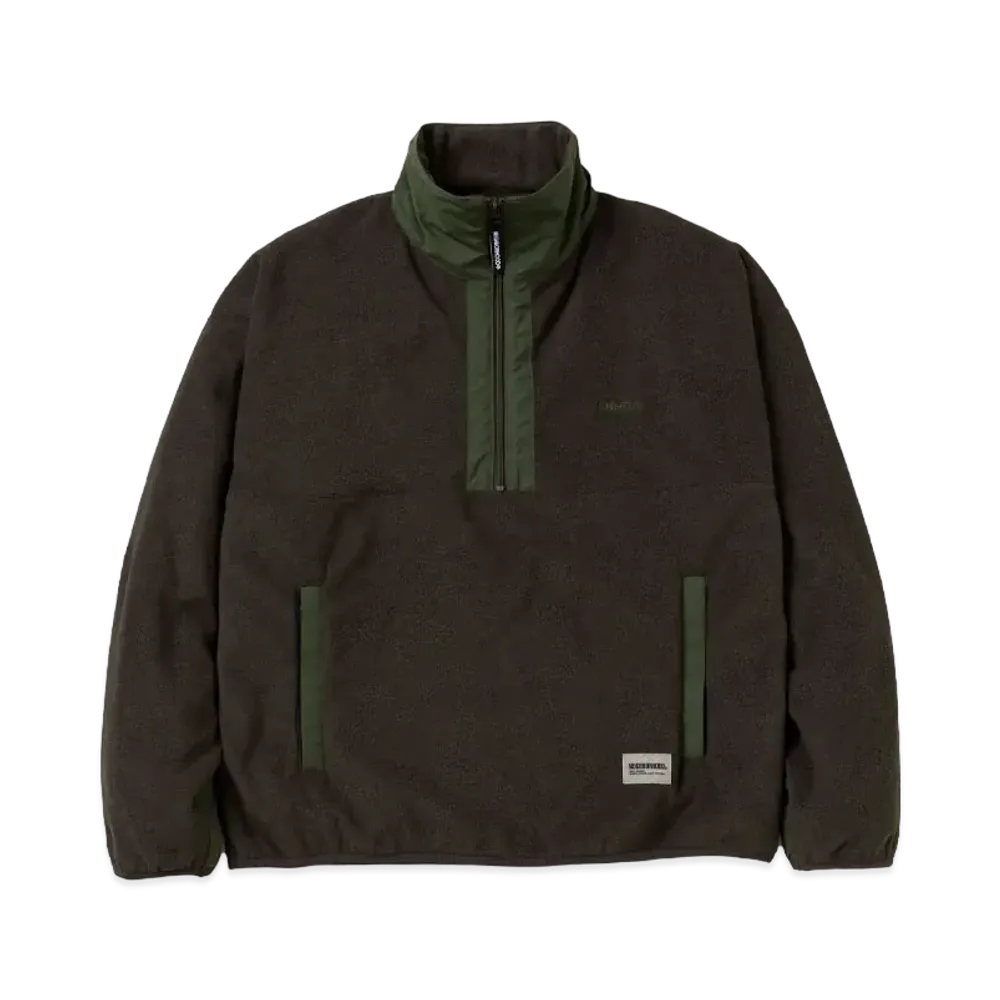 NEIGHBORHOOD Fleece Half Zip Pullover LS "Olive Drab"