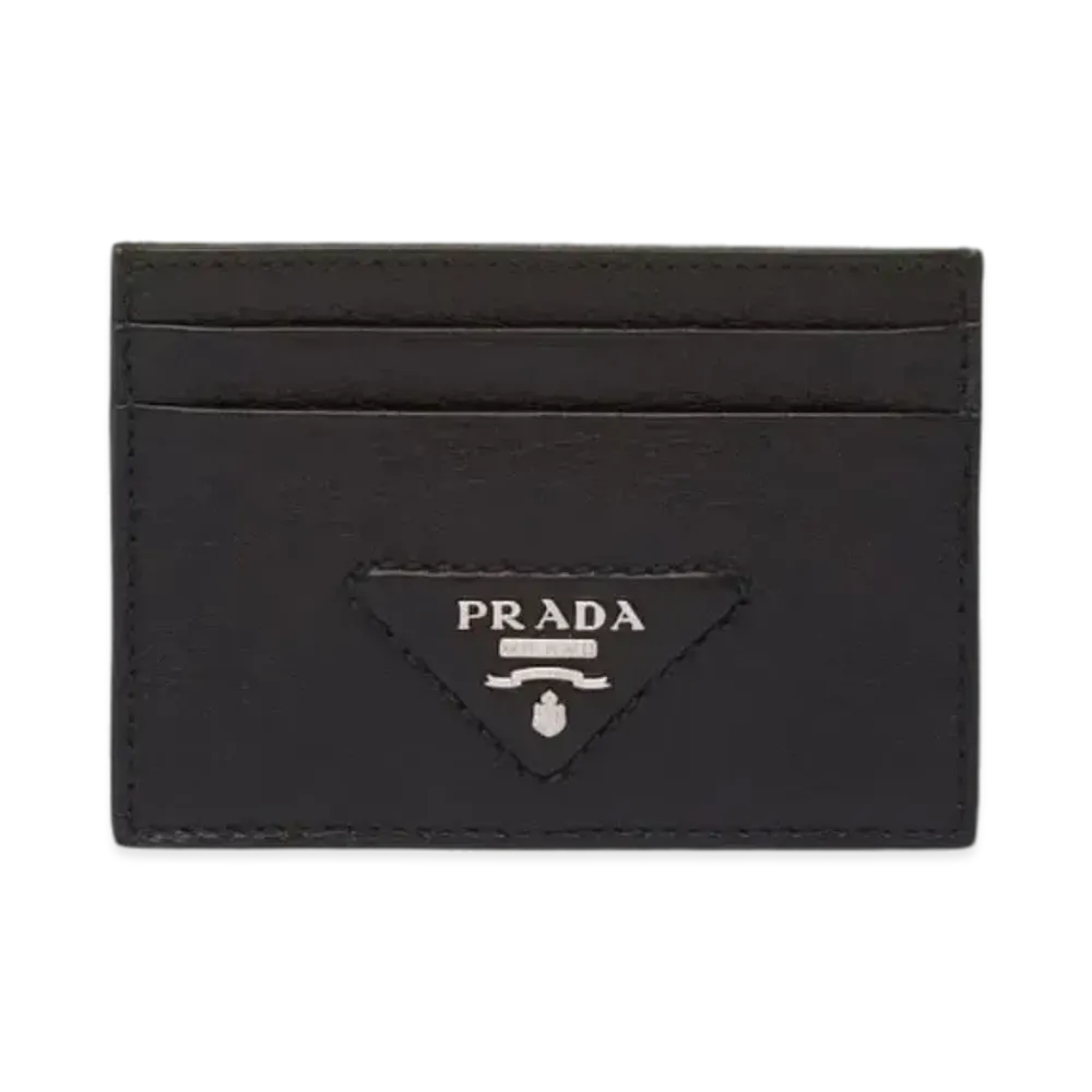PRADA Leather Card Holder "Black"