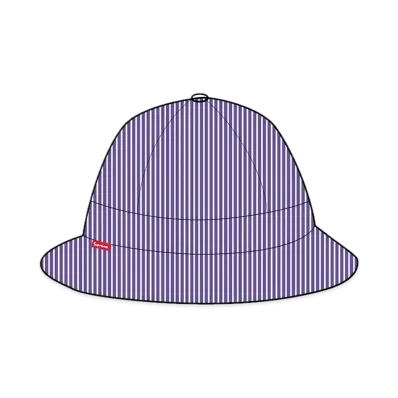 Supreme Stripe Mesh Bell Hat "Purple"