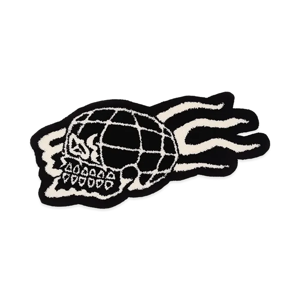 BEAMS x TATTOO STUDIO YAMADA Skull Rug "Black"