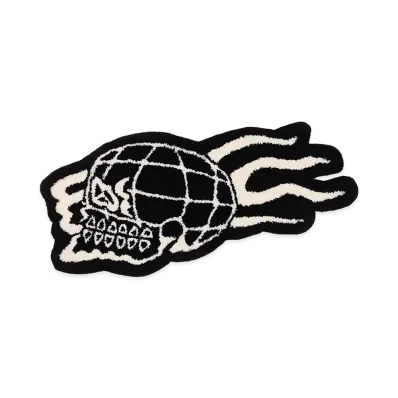 BEAMS x TATTOO STUDIO YAMADA Skull Rug "Black"