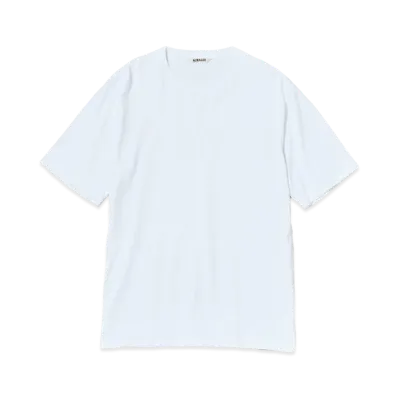 AURALEE Luster Plaiting Tee "White"