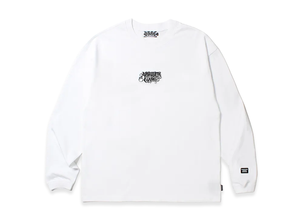 APHRODITEGANG Classic Logo Embroidery L/S Tee "White"