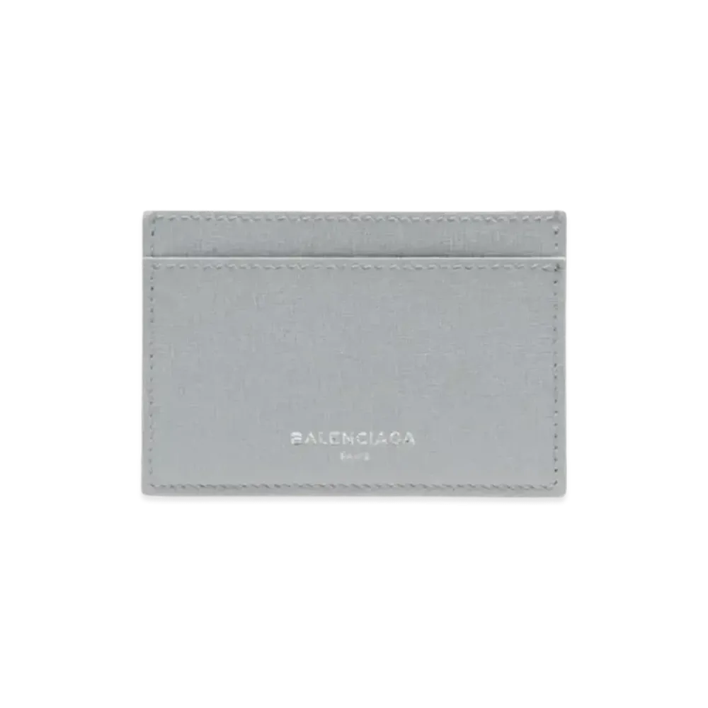 BALENCIAGA Essential Single Card Holder Pearl Essential Accessory "Gray"