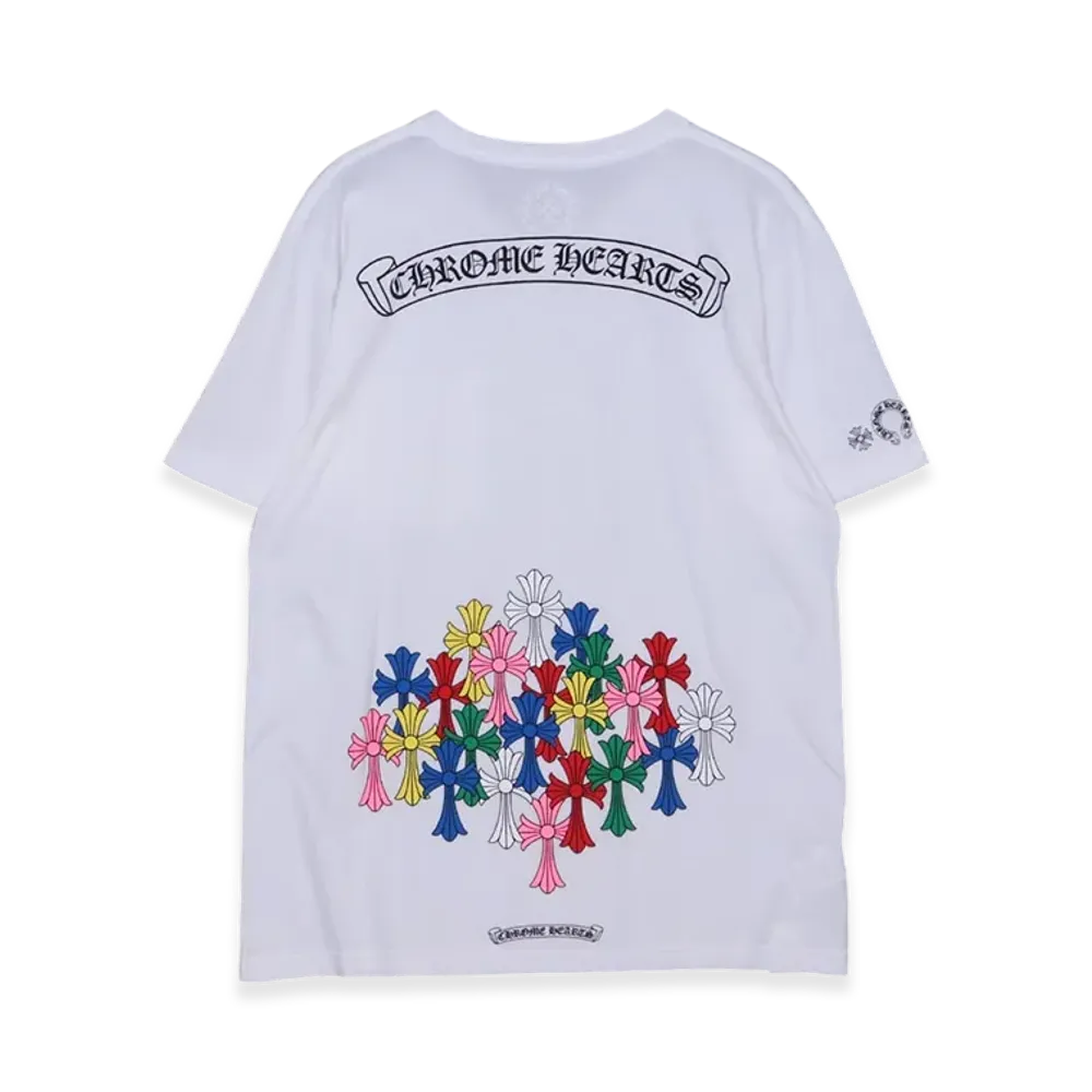 Chrome Hearts Cemetery Cross T-Shirt "White/Multicolor"