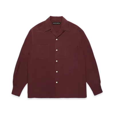 WACKO MARIA 50's Open Collar Shirt "Burgundy"