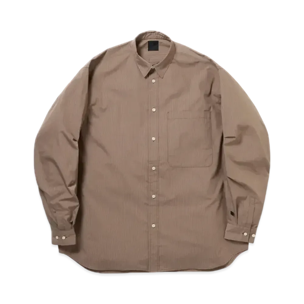 DAIWA PIER39 Tech Regular Stripe Shirt L/S "Beige"