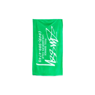 Stussy Pool Service Beach Towel "Green"