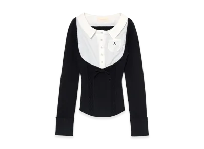 ANDMARY Women's Karen Shirts Layered Tops "Black"