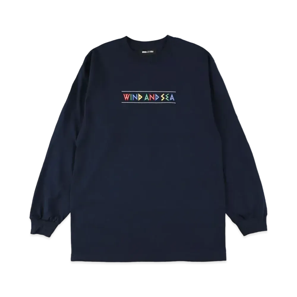 WIND AND SEA WDS (ZULU-TONGUE) L/S TEE "Navy"