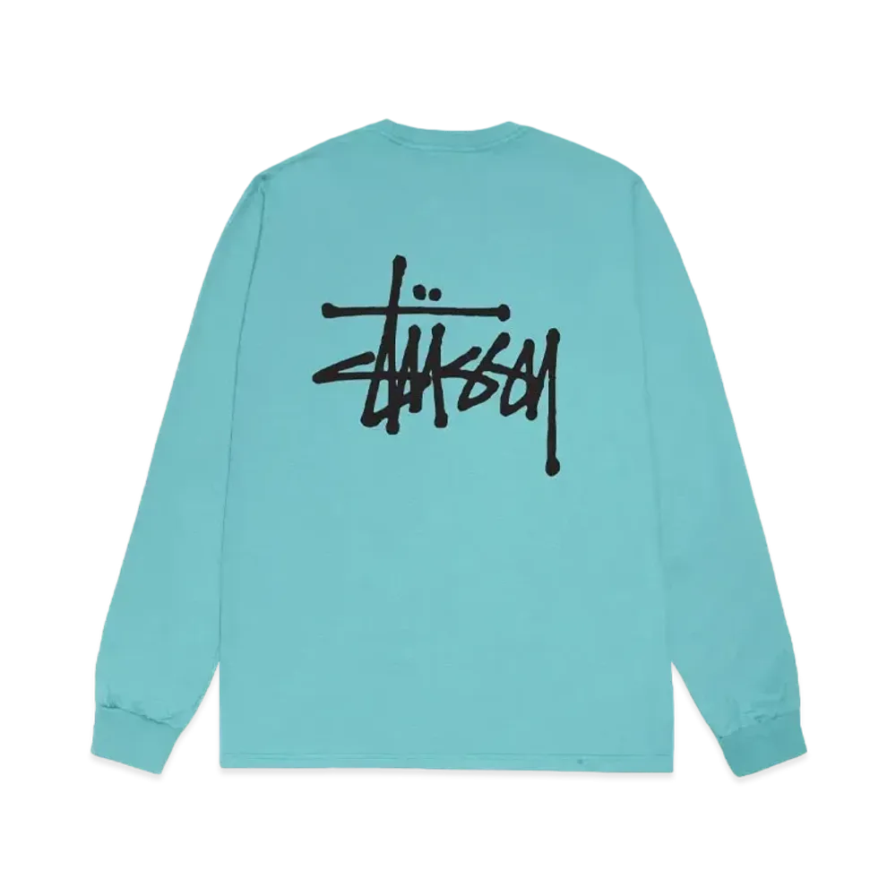 ステューシー ベーシック ステューシー ロングスリーブ Tシャツ "オーシャン"