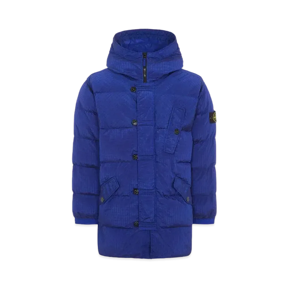 Stone Island 71432 Macro Ripstop Nylon Metal in Econyl Regenerated Nylon Down-TC "Blueette"