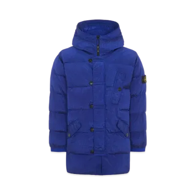 Stone Island 71432 Macro Ripstop Nylon Metal in Econyl Regenerated Nylon Down-TC "Blueette"