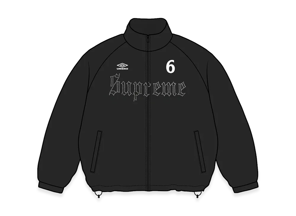 Supreme x Umbro Rhinestone Track Jacket "Black"