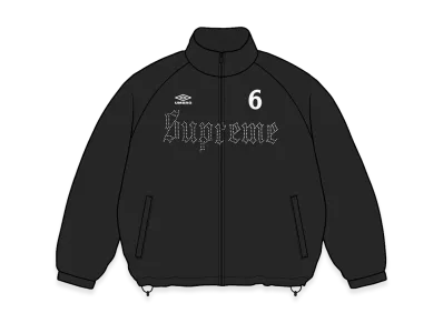 Supreme x Umbro Rhinestone Track Jacket "Black"