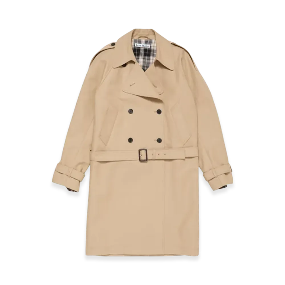 Acne Studios Satin trench coat "Beige"