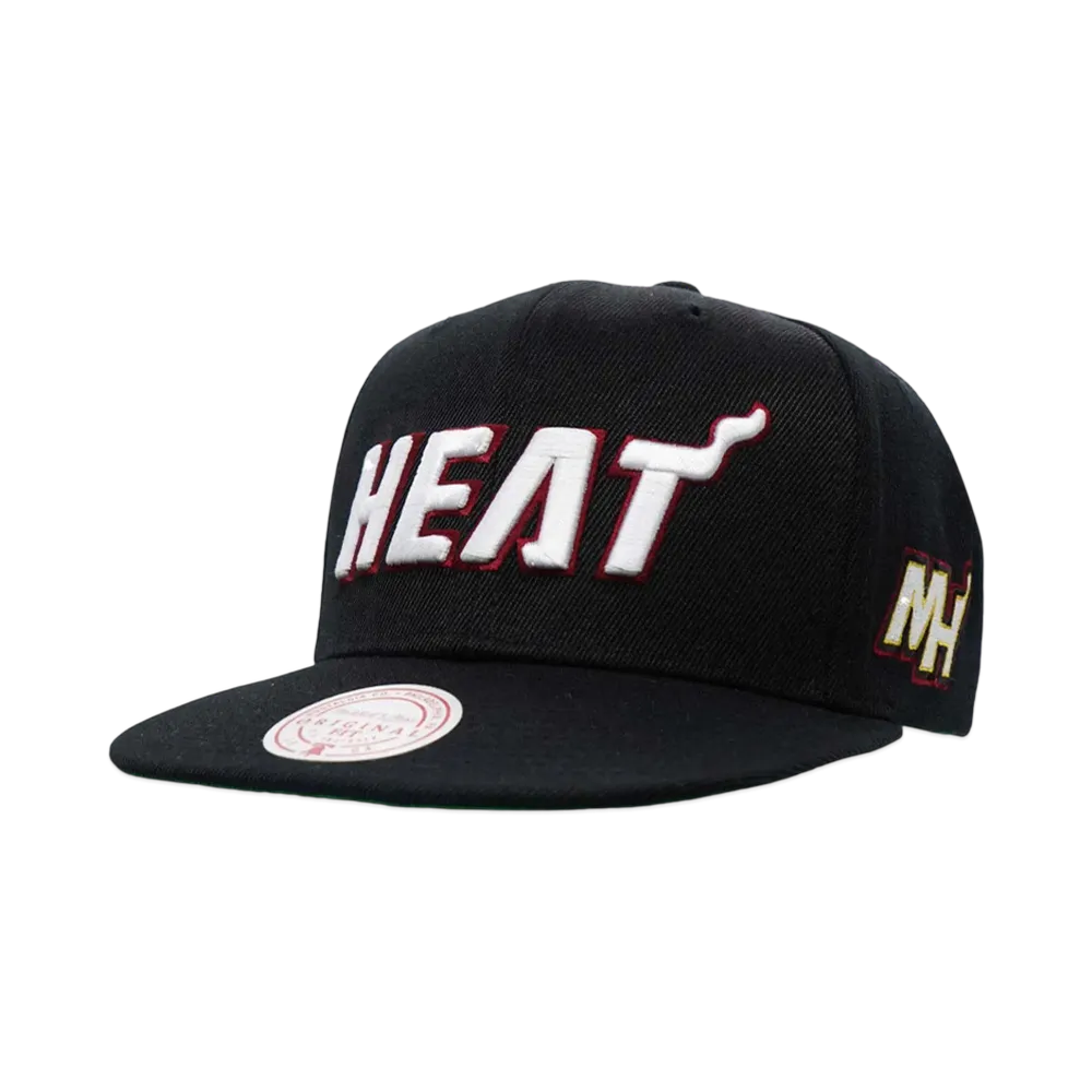 Mitchell&Ness NBA TRIPLE PLAY SNAPBACK HEAT "BLACK"