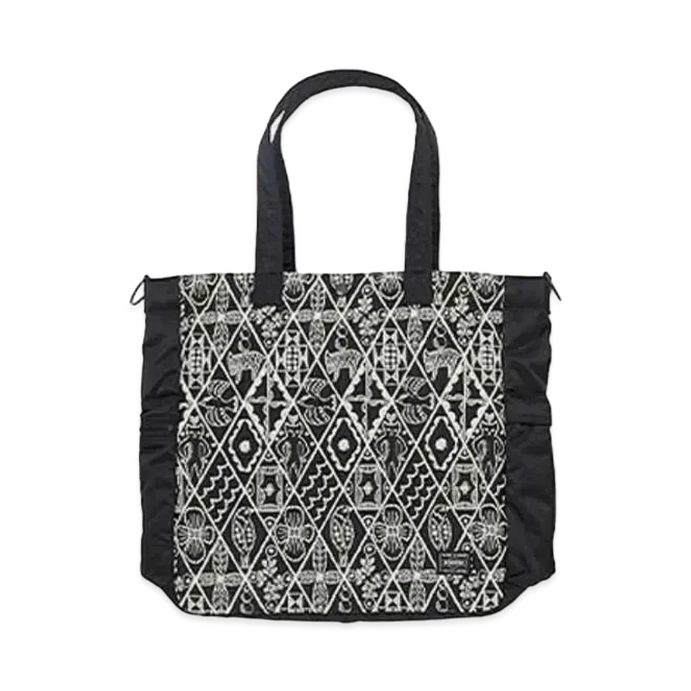 PORTER x mina perhonen 2Way Tote Bag L Symphony "Navy"