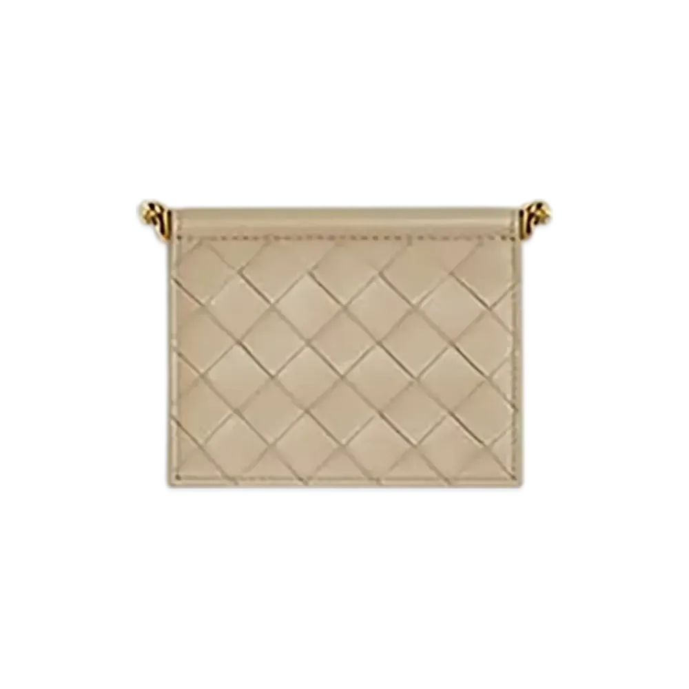 Bottega Veneta Solstice Business Card Case "Ecru"