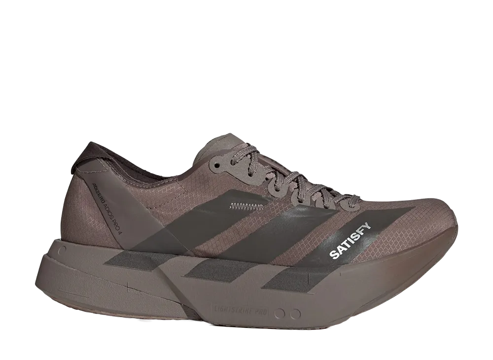 adidas Women's Adizero Adios Pro 4 Satisf "Brown/Aurora Coffee Met"
