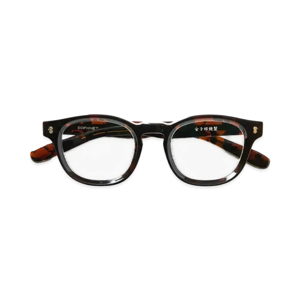 SOPHNET. Binchotan Glasses "Brown"