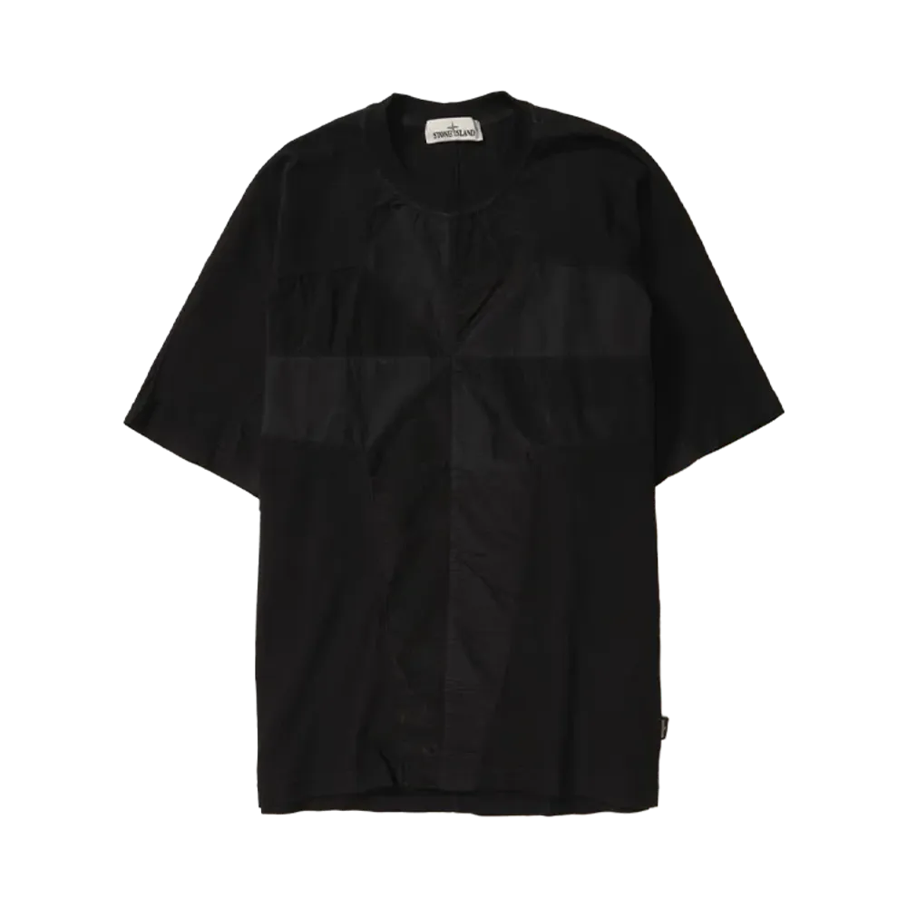 Stone Island Nylon Metal Logo T-Shirt "Black"
