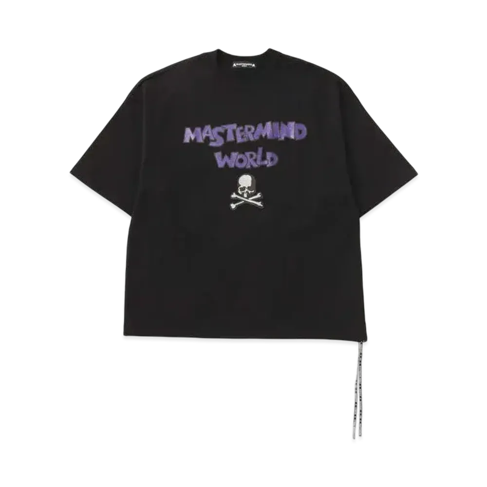 mastermind WORLD Boxy Be Strong Tee "Black"
