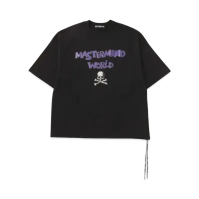 mastermind WORLD Boxy Be Strong Tee "Black"