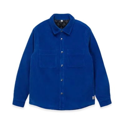 Stussy Cord Quilted Overshirt "Royal Blue"