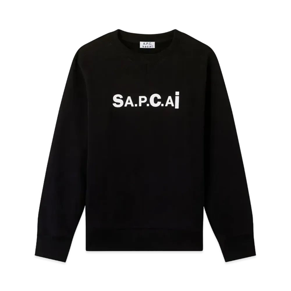 sacai x A.P.C. SWEAT TANI "Black"