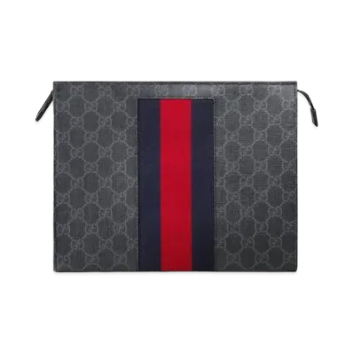 GUCCI GG Black Pouch "Black/Grey"