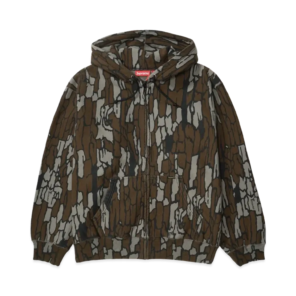 Supreme Work Zip Up Hooded Sweatshirt "Camo"