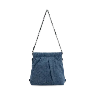 CHARLES & KEITH Duo Chain Handle Two-Way Backpack "DenimBlue"