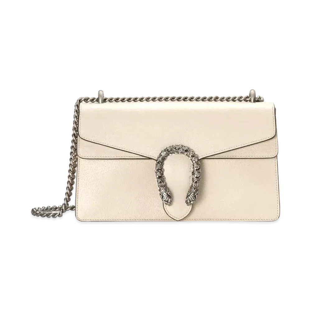 GUCCI Dionysus Small Shoulder Bag "White"